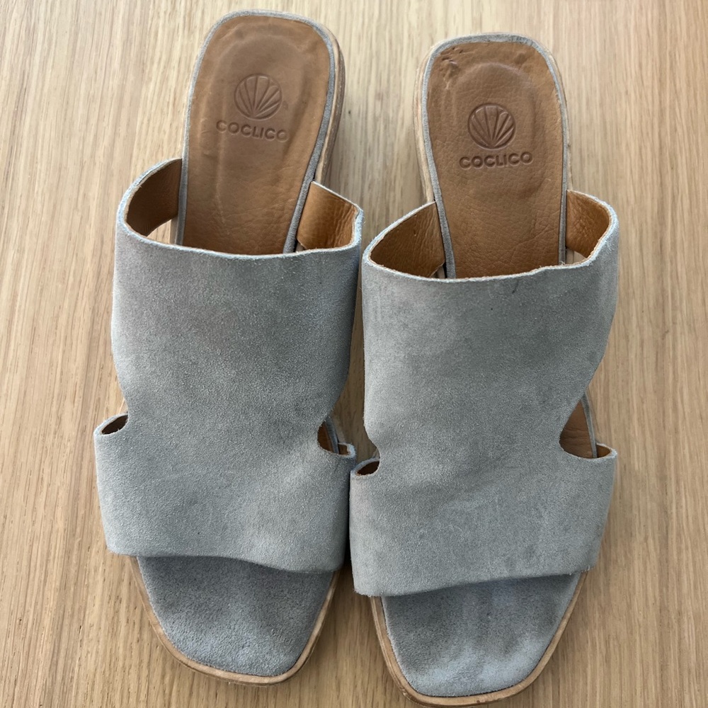 Coclico Suede Slides - Picture 2 of 4